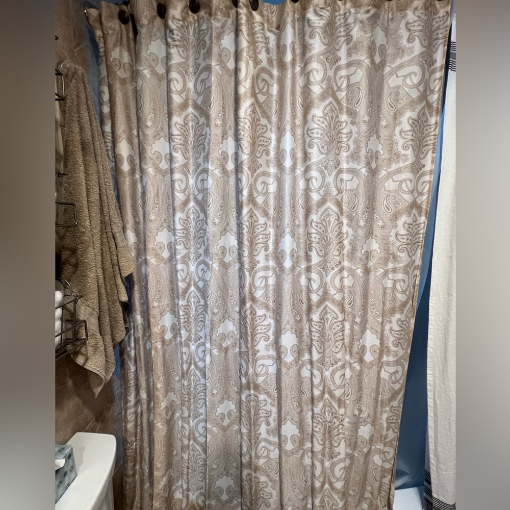 Set of 2 Paisley Shower Curtains
